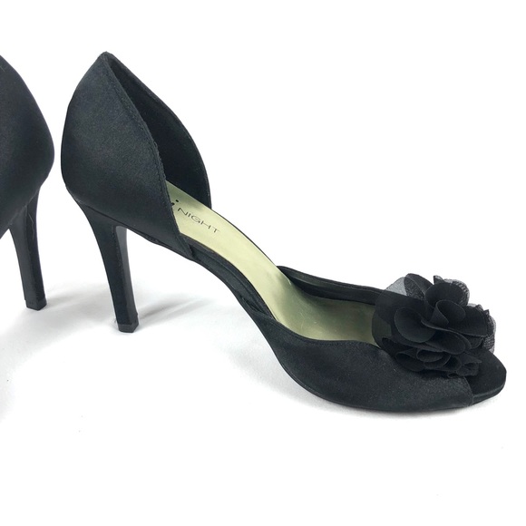 Black Satin Dress Shoes For Women 2026.FIONI Clothing | Shoes | Fioni Nights Dorsay Black Satin Dress Shoes ...